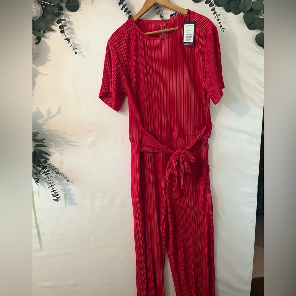 Smash + Tess Festive Red Jumpsuit - Picture 2 of 2
